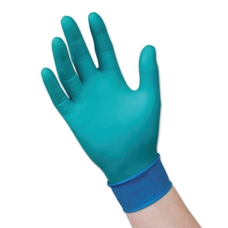 Disposable Gloves, Chemical Resistant, Nitrile/Neoprene, 7.8 mil Palm, Large, Green