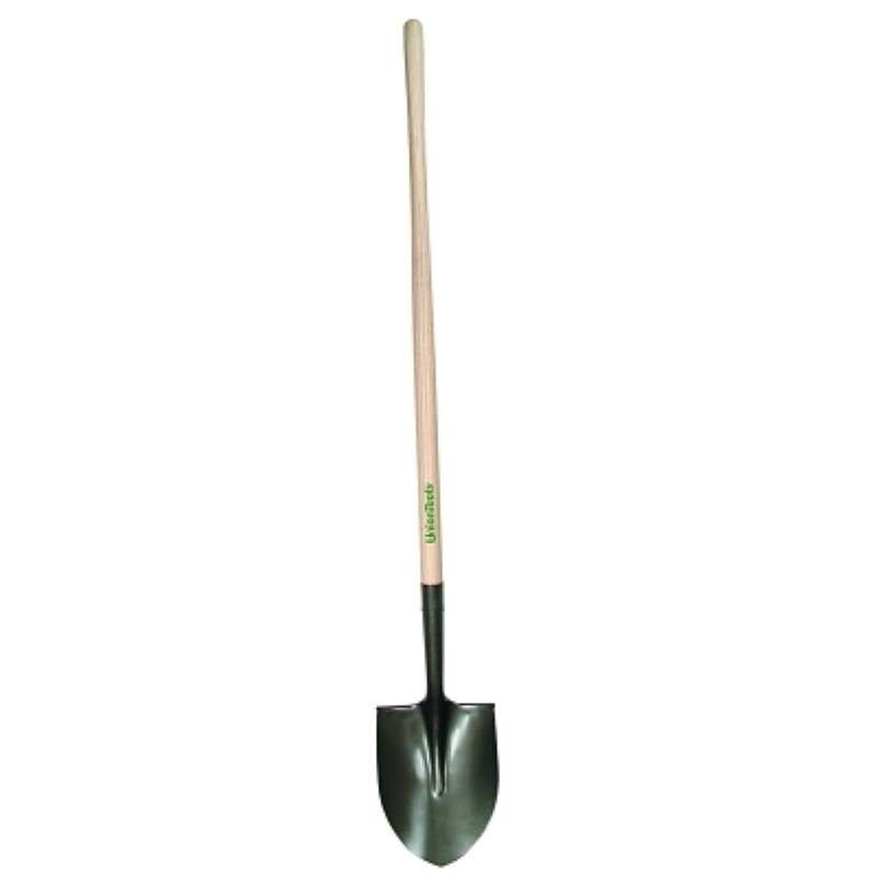 Shovel, Round Point, 48" Hardwood Handle, 11.5" L x 9.25" W Blade