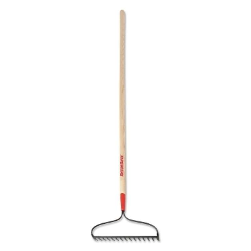 Bow Rake, Disaster Clean-up, 16.325" W, 15 Tine, Steel ferrule