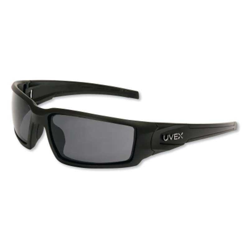 Safety Glasses, Hypershock, Full Frame, Gray Lens, Anti-Fog Coating