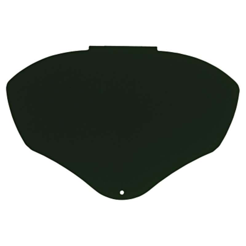 Safety Visor, Bionic, Polycarbonate, Clear, Uncoated, Green Shade 5.0