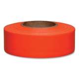 Flagging Tape, Taffeta, 1-3/16 in W x 150 ft L, 4.5 mil, Orange redirect to product page