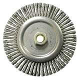 Circular Wheel Brush, Roughneck Jr., 0.020" Steel Wire Fill, 5/8"-11 UNC, 6" Diameter redirect to product page