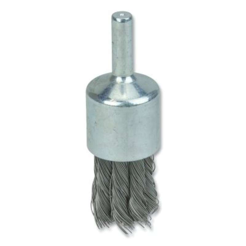 End Brush, 3/4" Knot Wire, 0.014" Steel Fill, 5/8" Length, 3/4" Diameter