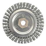 Circular Wheel Brush, Roughneck Jr., 0.020" Steel Wire Fill, 5/8"-11 UNC, 4-1/2" Dia redirect to product page
