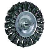 Circular Wheel Brush, Stem-Mounted, 0.014" Steel Fill, 1/4" Stem, 3-1/4" Diameter redirect to product page