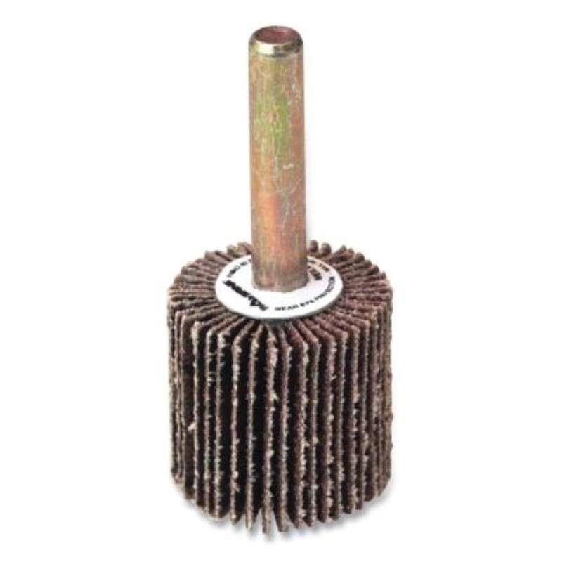 Flap Wheel, Wolverine, Coated, 60AO, 1/4" Stem, 1" Diameter, Red