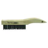 Wire Scratch Brush, Shoe Handle, Wood Block, 0.012" Carbon Steel Fill, 4x16 Rows redirect to product page