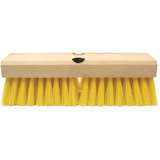 Scrub Brush, Polypropylene Fill, Wood Block, 10", Yellow redirect to product page