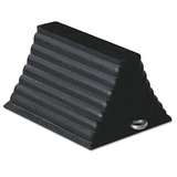 Wheel Chock, 8" W x 10" L x 6" H, Rubber, Black redirect to product page