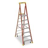 Ladder, Podium Ladder, Fiberglass, With Casters, 13ft Reach, PD6200 Series redirect to product page