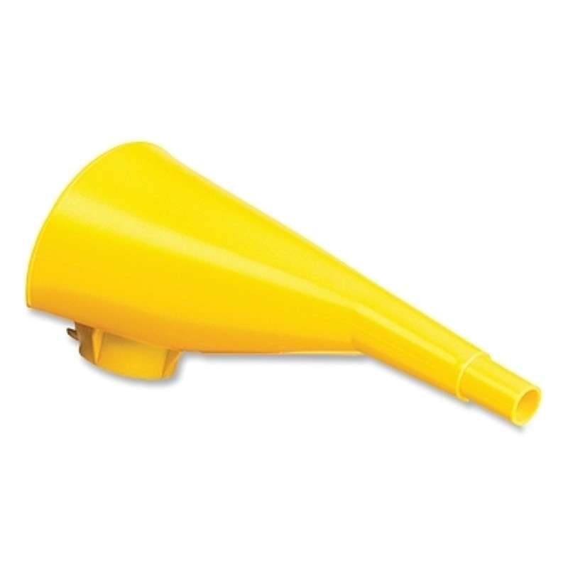 Funnel, Polyethylene, Yellow, 5" W x 7" D x 12" H