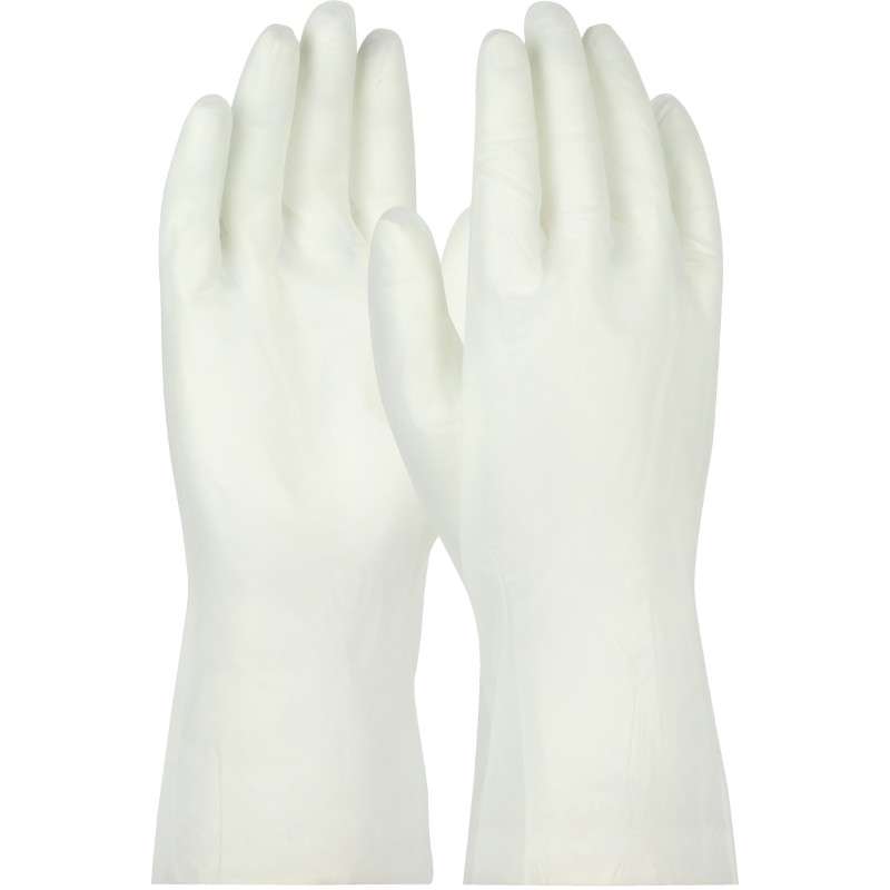 QRP® PolyTuff® Solvent Gloves, ISO 5, Cleanroom, 12", Large, 25 Pairs per Case