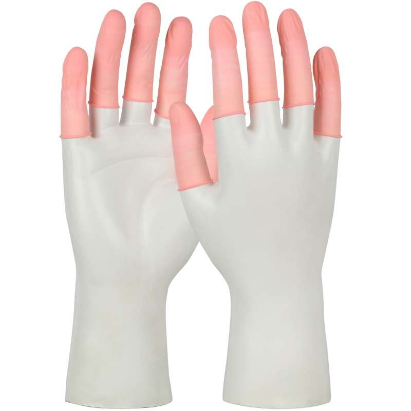 7J Series Anti-Static Powder Free Latex Finger Cots, Pink, Large, 720 per Pack, 20 Packs per Case