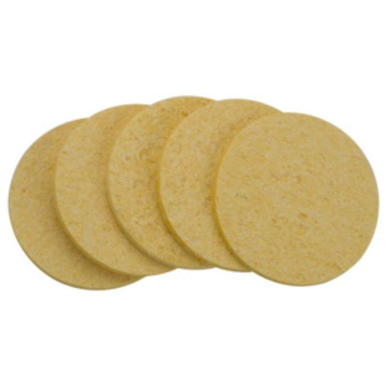 Sponge,Soldering Tip Cleaner, Round, 5/Package