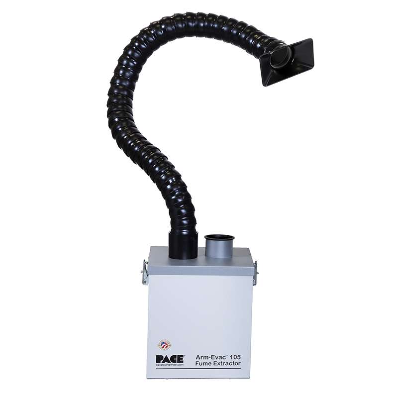 Arm-Evac 105 Fume Extractor, 230V, With 4 Foot Esd Safe Flex Arm And Nozzle
