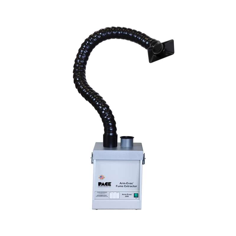 Arm-Evac 250 Fume Extractor, 230V, With 4 Foot Esd Safe Flex Arm And Nozzle