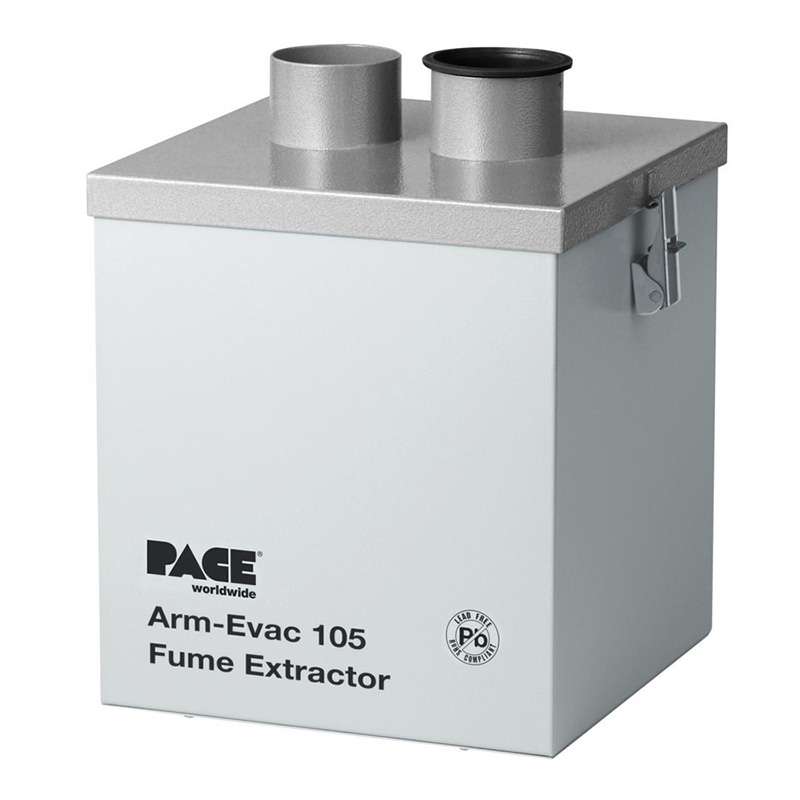 Arm-Evac 105 Fume Extractor, 230V, Portable, Light, and Compact