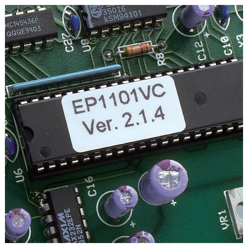 Thermal Transfer Label, 1" x .5", White, 10000Pcs