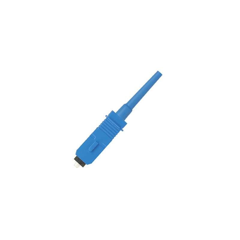 OptiCam SC Simplex Connector, OS1/OS2, Singlemode, Pre-Polished Fiber, Blue, 1Pc