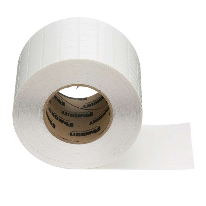 Non-Laminated Label, .5"Wx.75"H, White, Qty 10K
