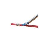 StrongHold Clip-On Wire Markers, Chevron Cut, Acetal, .19"x.3", White, 1Pkg/60 redirect to product page