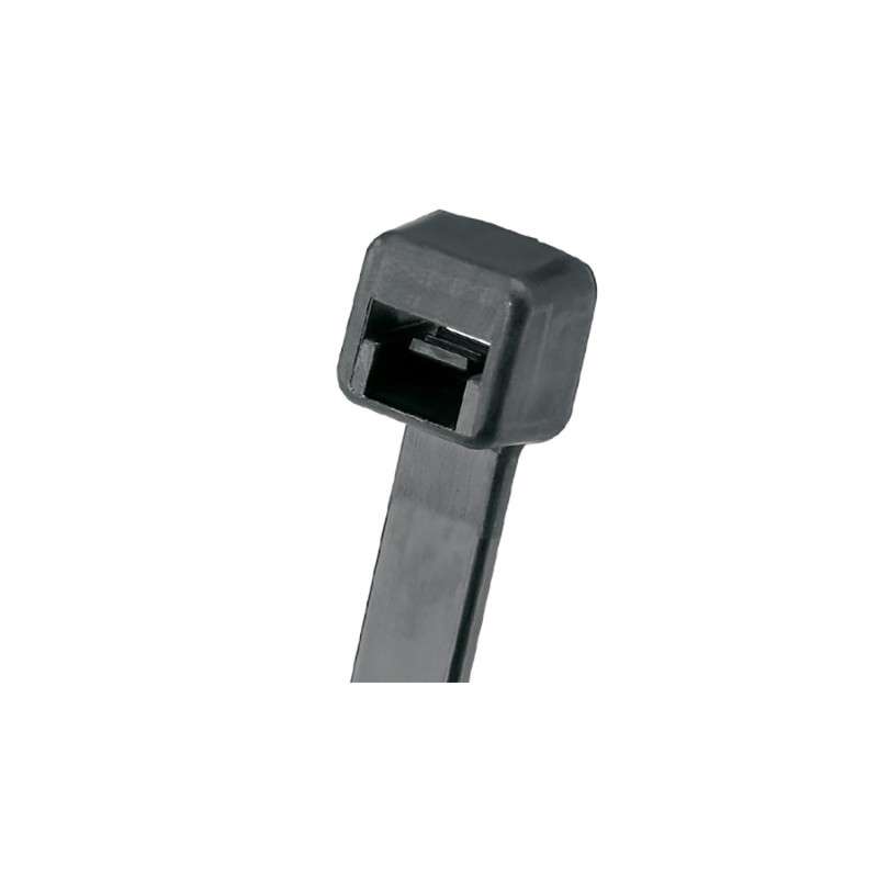 Cable Tie, Locking, Weather Resist, 5.6" OAL, Nylon 6.6, Black, 1000/Pcs