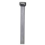 Cable Tie, Wide Strap, Weather Resist, 15.1" OAL, Nylon 6.6, Black, 250/pc redirect to product page