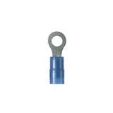 Ring Terminal, Nylon Insulated, 600V, 16-14AWG, #10 Stud, Blue, 1000Pcs redirect to product page