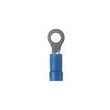Ring Terminal, Vinyl Insul, 600V, 16-14AWG, #10 Stud, Blue, 100Pcs redirect to product page