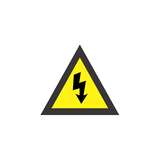 Strong ISO Electrical Shock Label, 4.5"W, Adhesive Vinyl, Yellow, 1Pkg/50 redirect to product page