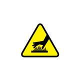 StrongHold ISO Hot Surface Label, 2"W, Triangle, Adh Coated Paper, Yellow, 1Pkg/50 redirect to product page