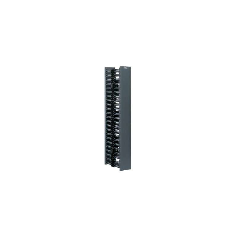 NetRunner Vertical Cable Manager, 22 RU, PVC/ABS, Black