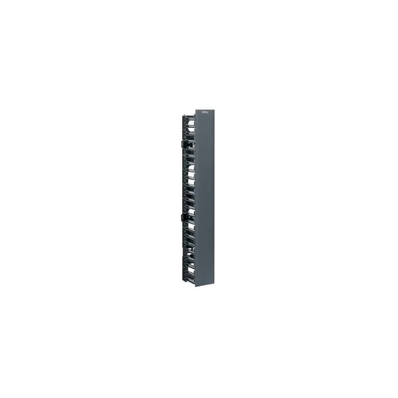 NetRunner Vertical Cable Manager, 45 RU, PVC/ABS, Black