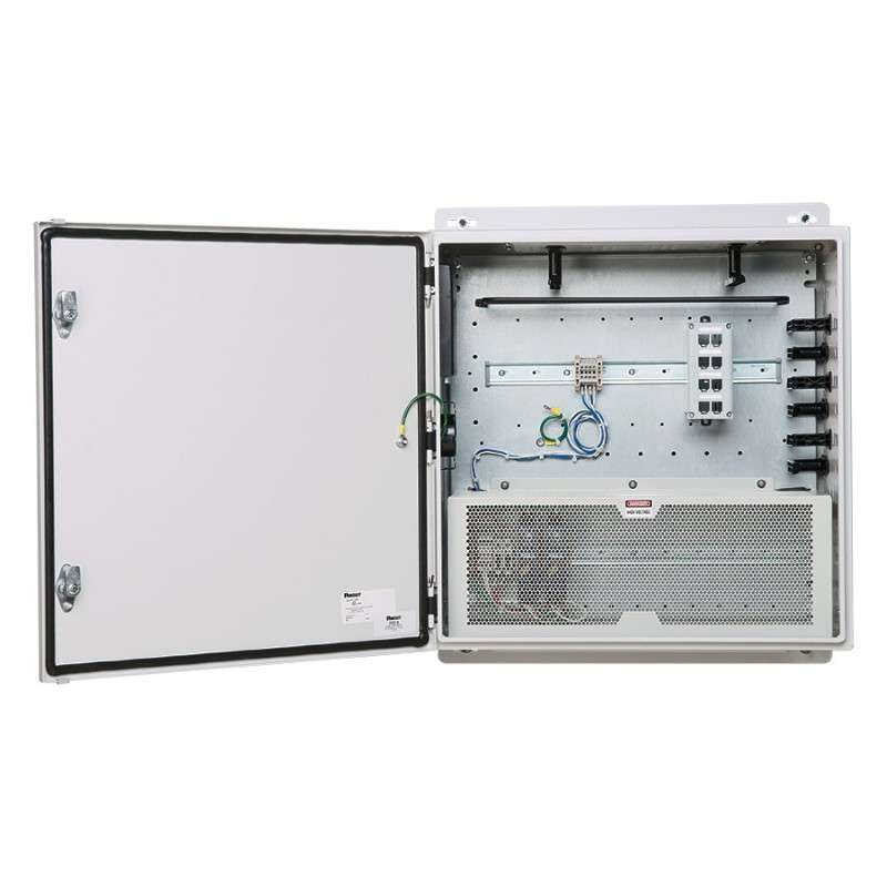 Universal Enclosure, 24"x24", Mild Steel, Fits 1 Switch, Gray