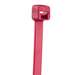 Cable Tie, 5.6" 142mm, Miniature Nylon 6.6, Red
