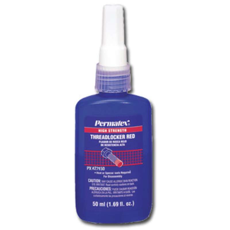 High Strength Red Threadlocker, 50 ml Bottle