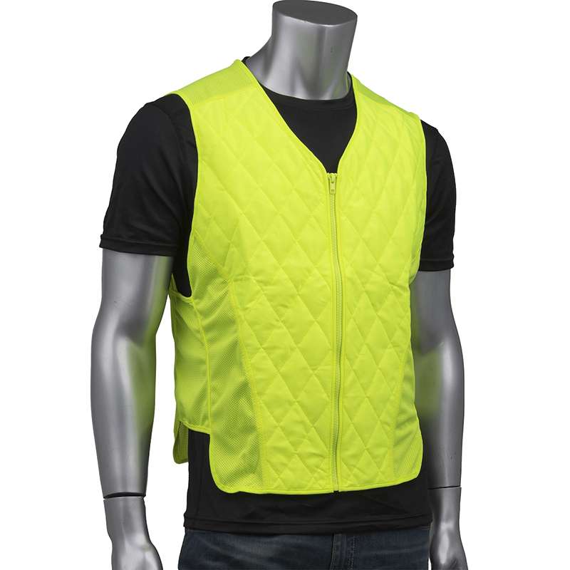 Evaporative Cooling Vest Contoured with Zipper, Xlarge