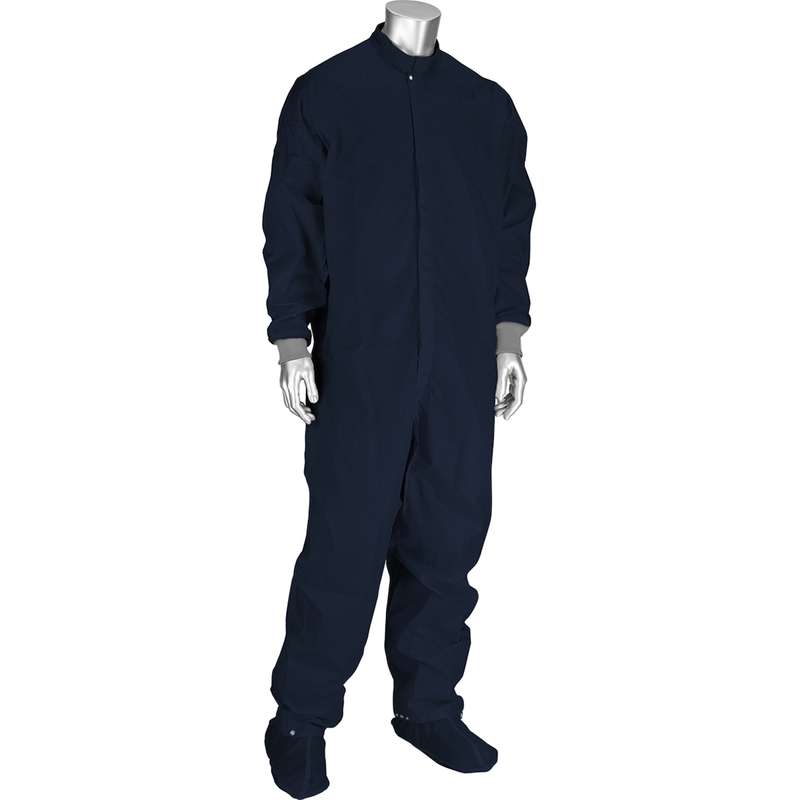 Disctek 2.5 ISO 4, Class 10, Cleanroom Coverall, 3XLarge, Navy