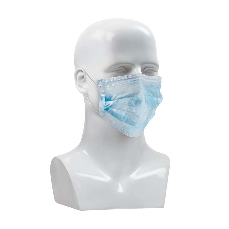 Disposable Face mask, Blue, 50 per pack, 40 packs per case