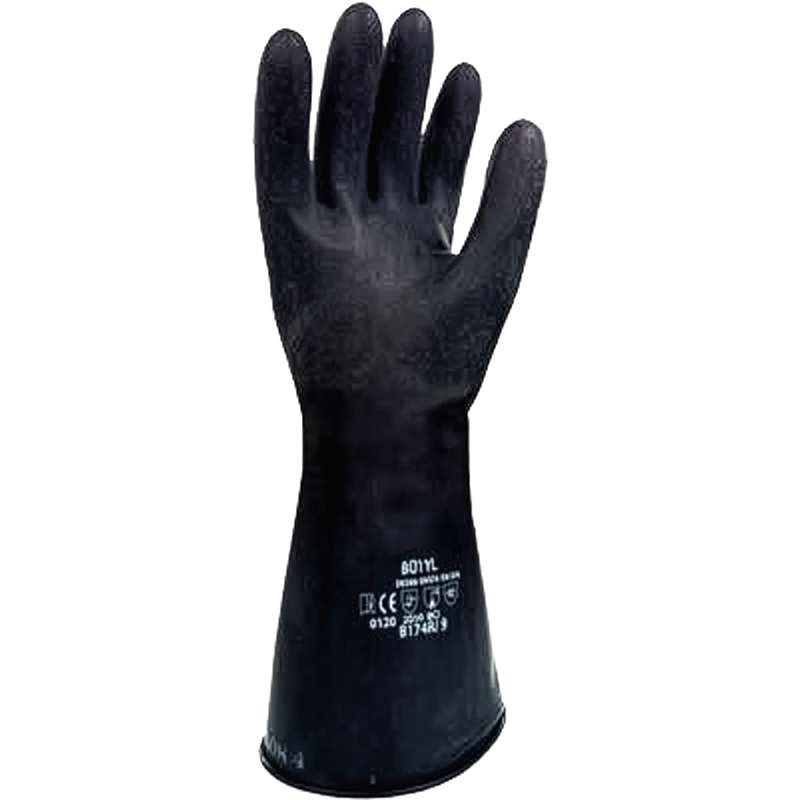 17 Mil Butyl Rubber Gloves with Rough Grip, 14", 144 Pairs/Case