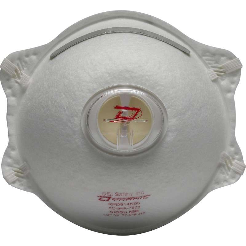 Dynamic Standard N95 Disposable Respirator - 10 Pack White OneSize