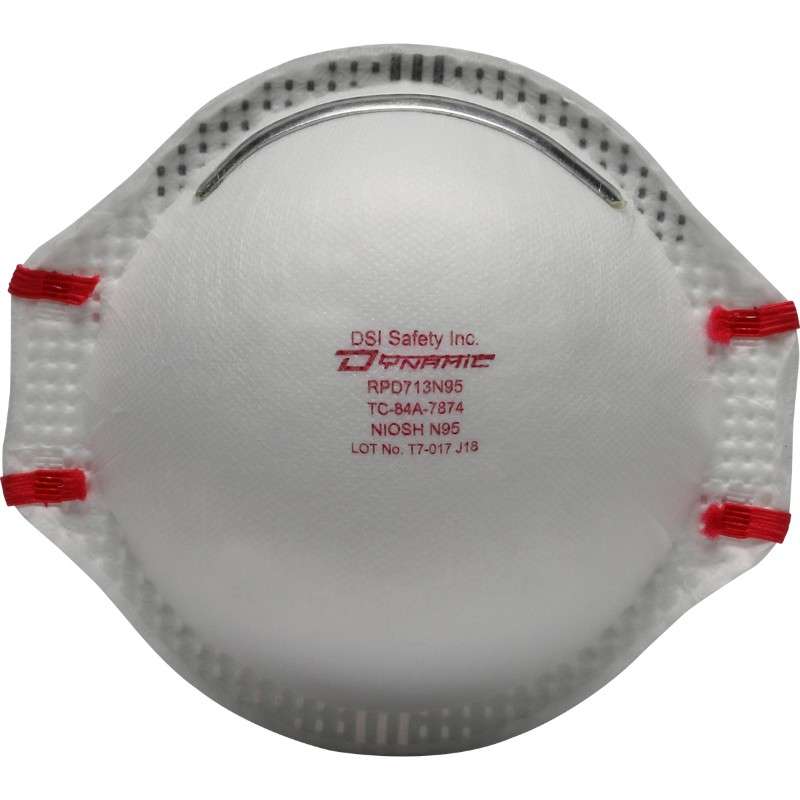 Dynamic Deluxe N95 Disposable Respirator - 20 Pack White OneSize