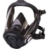 Full Facepiece, Silicone, with 5-Point Head Harness, Black, Medium redirect to product page