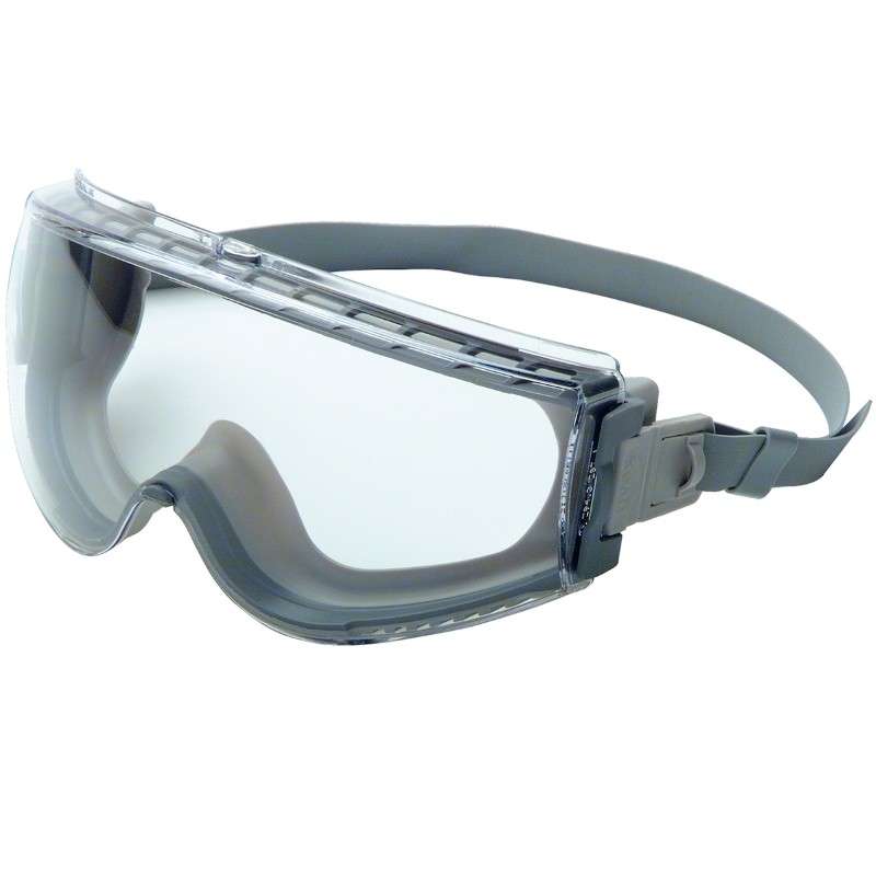 Uvex Stealth® Indirect Vent Goggle with Gray Body, Clear Lens and Hydroshield® Anti-Fog coating - Neoprene Strap Gray OneSize