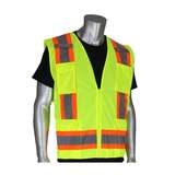 Vest, ANSI Type R Class 2, Hi-Vis Yellow, Zipper, Large, 50 per case redirect to product page
