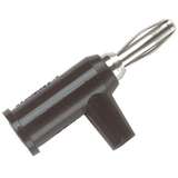 Solderless Stackup Banana Plug with Safety Shield, Black, 10 Pack redirect to product page