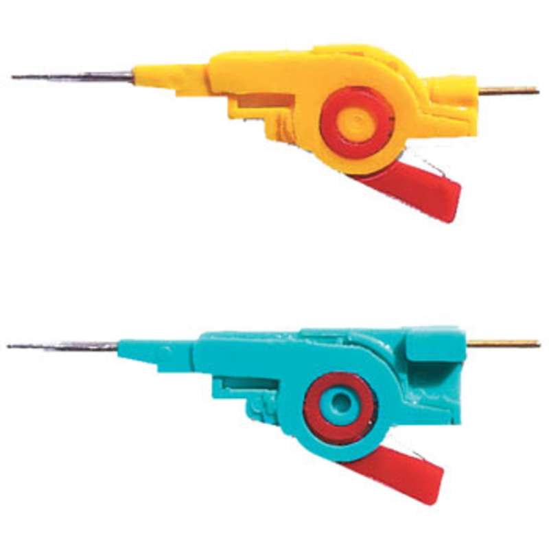 Micro SMD Grabber Test Clip for 0.03 to 0.01" Lead Pitch, Long Tip, 10 Pack