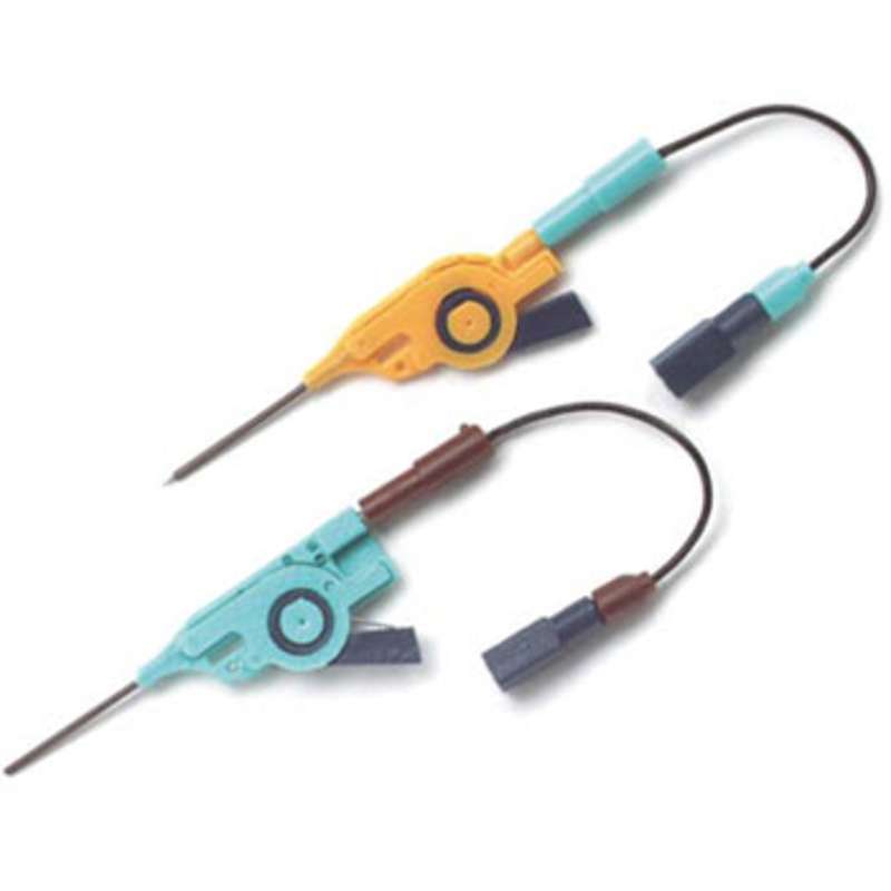 Micro SMD Grabber Test Clip for 0.05 to 0.01" Lead Pitch, Long Tip, 10 Pack