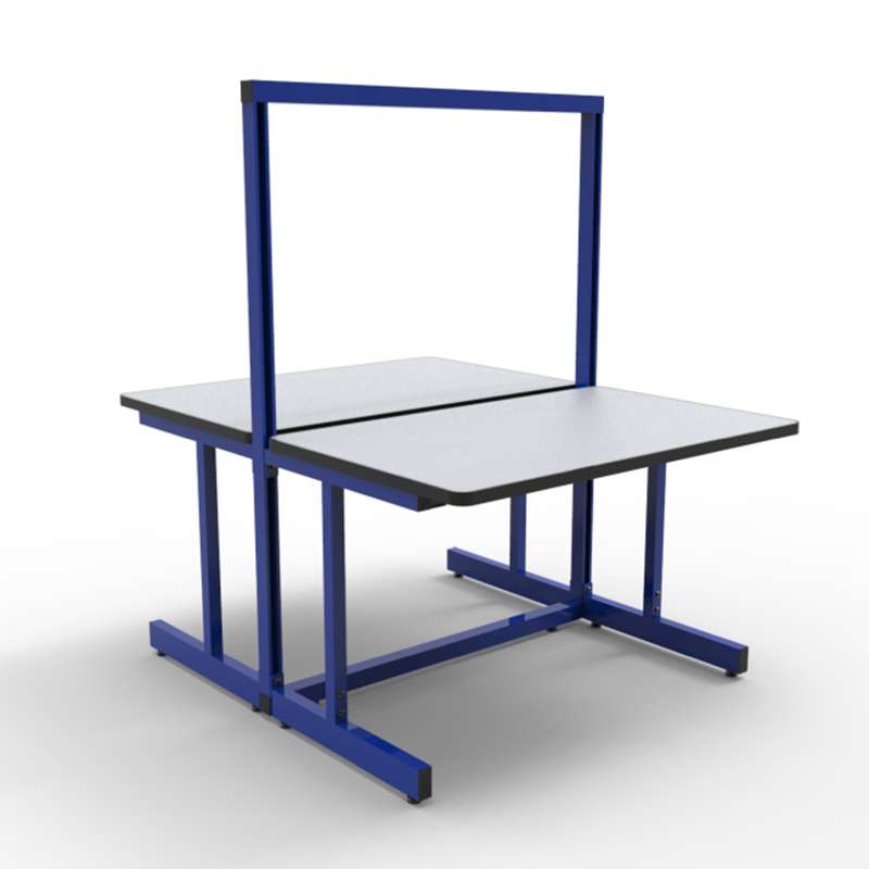 C-Leg Series, Back-to-Back Workstation, 30"D x 72"W with Parts and Hardware